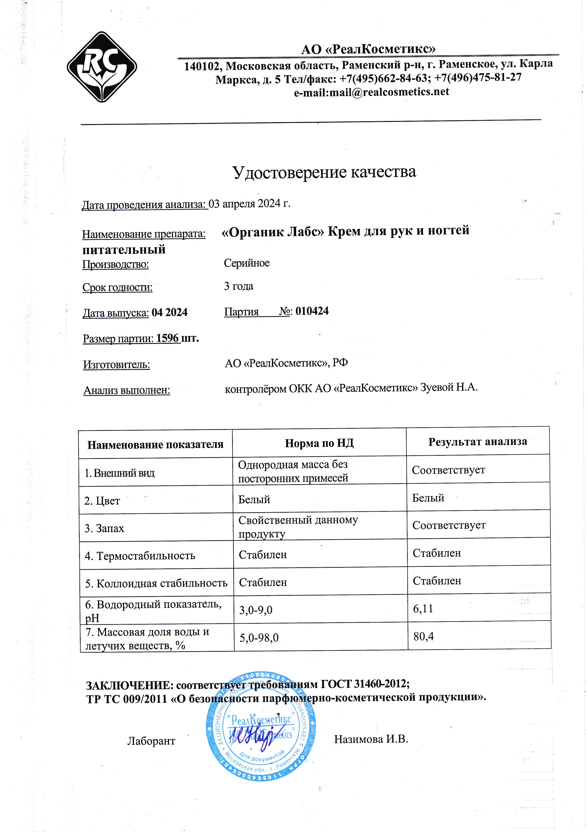 Паспорт №042024
